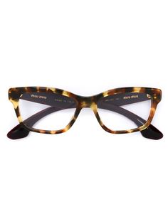 очки в декорированной оправе Miu Miu Eyewear