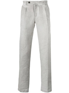 брюки прямого кроя с линялым эффектом Massimo Alba