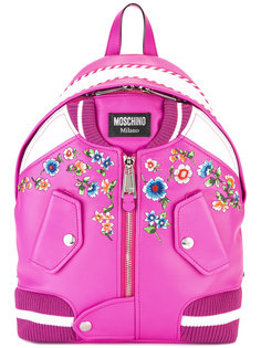 портфель в стиле куртки бомбер Moschino