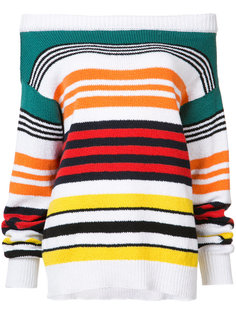 полосатый свитер с открытыми плечами Rosie Assoulin