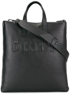 сумка-тоут с рельефным логотипом DKNY