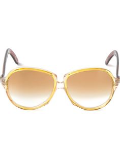 солнцезащитные очки в объёмной оправе Yves Saint Laurent Vintage