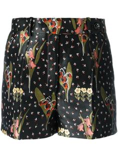 шорты с цветочным узором Red Valentino