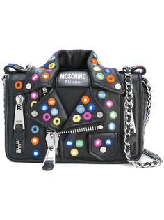 декорированная сумка на плечо Biker Moschino