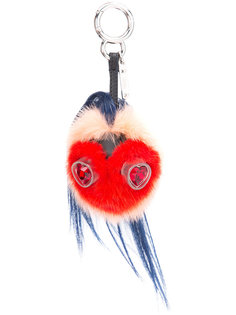 брелок для ключей в виде монстра с глазами-сердечками  Fendi