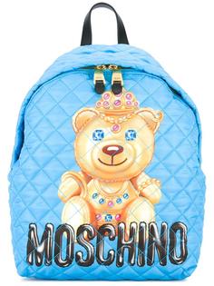 стеганый рюкзак с принтом медведя Moschino