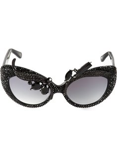 декорированные солнцезащитные очки "кошачий-глаз" A-Morir
