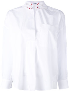 рубашка с вышивкой на воротнике Vivetta