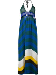 платье макси с вырезом-петлей халтер Fendi