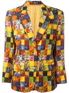 клетчатый пиджак Kenzo Vintage