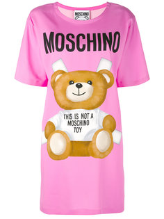 платье-футболка с принтом Moschino