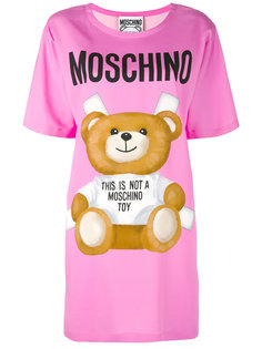 платье-футболка с принтом Moschino