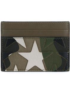 кожаная визитница Camustars Valentino