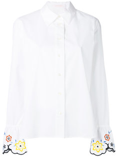 рубашка с вышивкой на манжетах See By Chloé