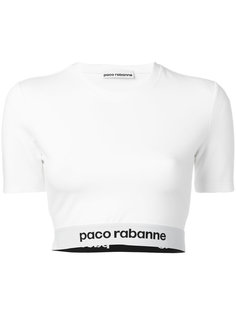 укороченный топ с логотипом Paco Rabanne