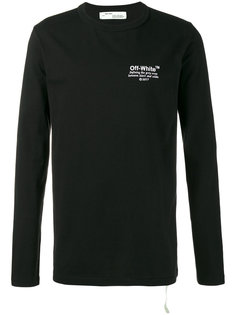 футболка с длинными рукавами и логотипом  Off-White