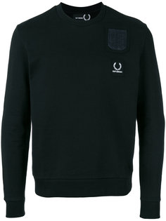 толстовка с карманом и вышитым логотипом Raf Simons X Fred Perry