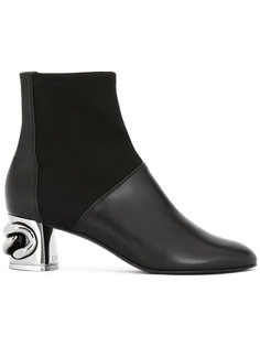 ботинки с цепью на каблуке Casadei
