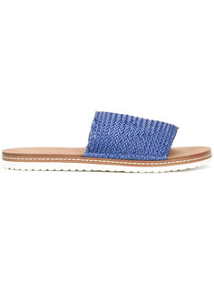 плетеные шлепанцы Casadei