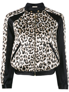 укороченная куртка с леопардовым узором Nina Ricci