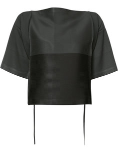 блуза с широкими рукавами и поясом Issey Miyake