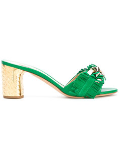 мюли с цепочной отделкой Casadei