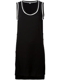 платье мини с пуговицами сбоку  Karl Lagerfeld