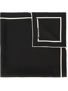 платок с принтом-логотипом Chanel Vintage