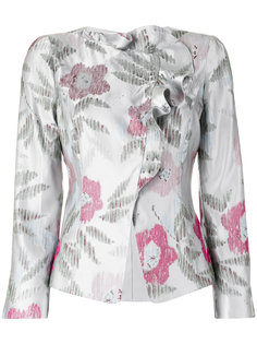жаккардовая куртка с цветочным узором  Armani Collezioni
