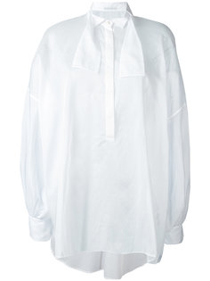 полупрозрачная рубашка с завязкой на горловине  Ermanno Scervino