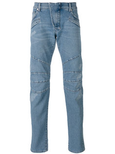 джинсы кроя слим с простроченной отделкой Pierre Balmain