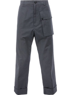 брюки с объемным карманом Wooster + Lardini