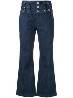 укороченные джинсы со шнуровкой спереди  See By Chloé