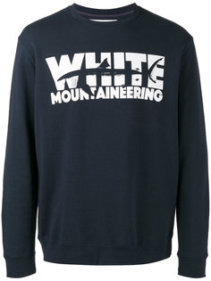 толстовка с принтом логотипа White Mountaineering