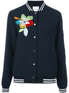 куртка бомбер с цветочной вышивкой Mira Mikati