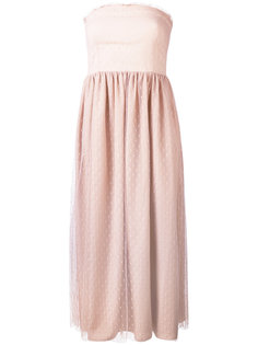 платье со складками  Red Valentino