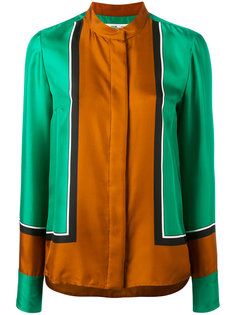 блузка дизайна колор-блок Diane Von Furstenberg