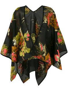 свободный пиджак с цветочным принтом  Ermanno Gallamini