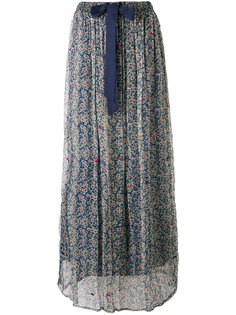 прозрачная юбка с цветочным принтом Twin-Set