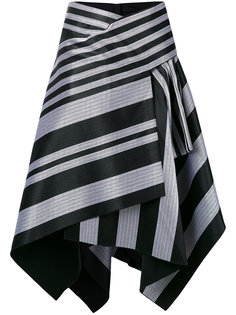 полосатая асимметричная юбка Proenza Schouler