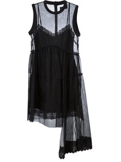 прозрачное расклешенное платье Simone Rocha