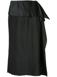 плиссированная юбка с драпировкой Issey Miyake