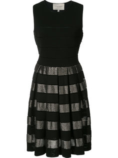 платье в полоску с эффектом металлик Carolina Herrera