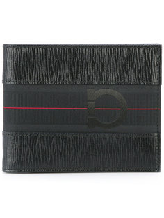 текстурированный кошелек с логотипом Salvatore Ferragamo