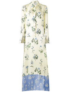 платье макси с цветочным принтом Dondup