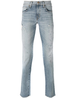 джинсы с высветленным дизайном J Brand