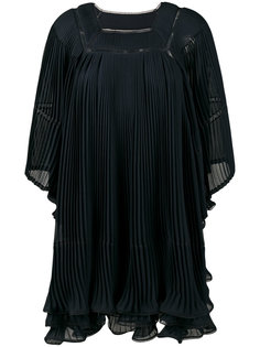плиссированное широкое платье Chloé