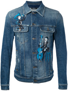 джинсовая куртка с вышивкой Dolce & Gabbana
