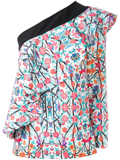 блузка с рюшами на одно плечо Miahatami