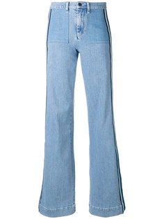 расклешенные джинсы с лампасами Victoria Victoria Beckham